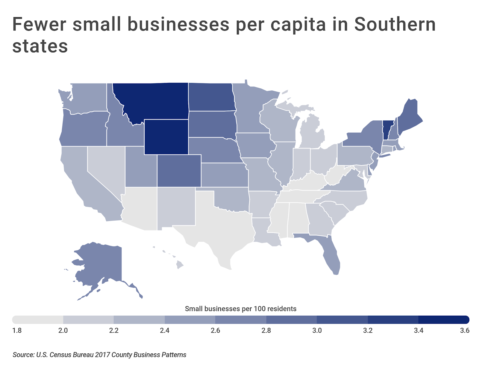 Chart5 Small business density by state