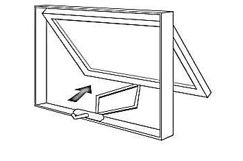 Illustration of Awning Window