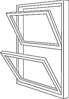 Illustration of Double-Hung Window