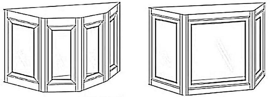 Illustration of Projection (Bay and Bow) Windows