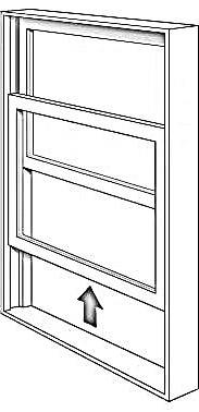 Illustration of Single-Hung Window