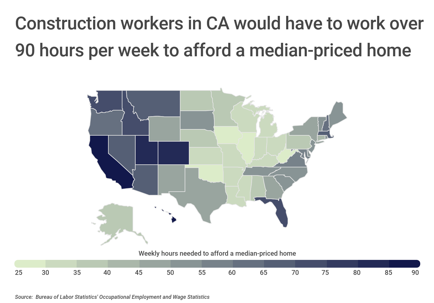 Chart3_Weekly hours of work needed to afford a median-priced home by state