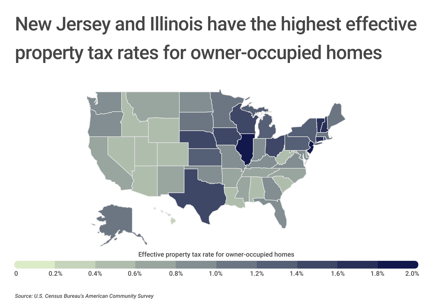 Chart3_New Jersey and Illinois have the highest effective property tax rates