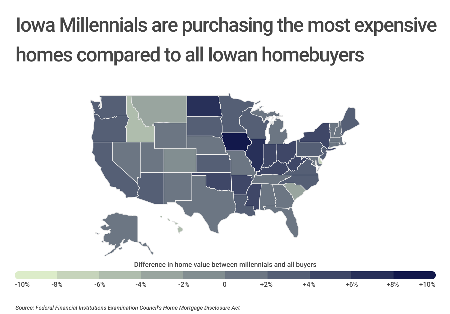 Chart3_Median millennial home values compared to average by state