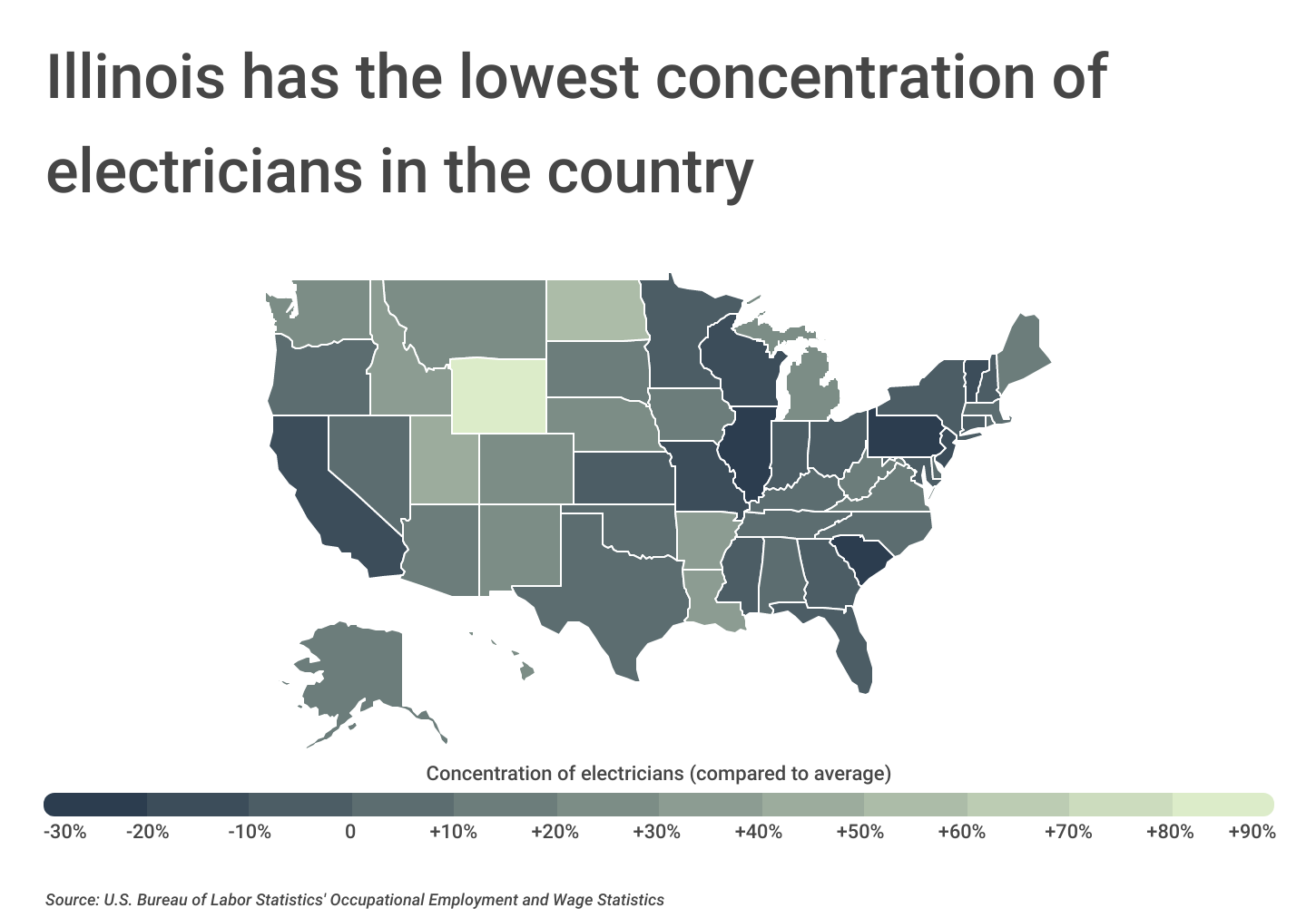 Chart3_IL has the lowest concentration of electricians in the country