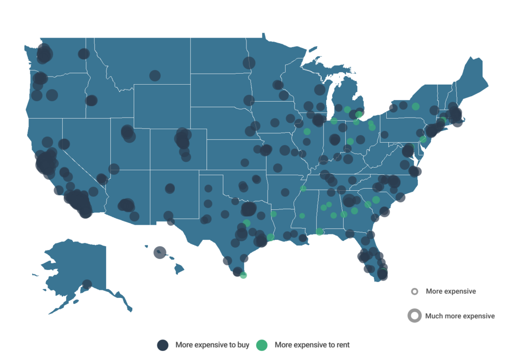 Cities Where It’s Cheaper to Buy Than Rent [2023 Edition