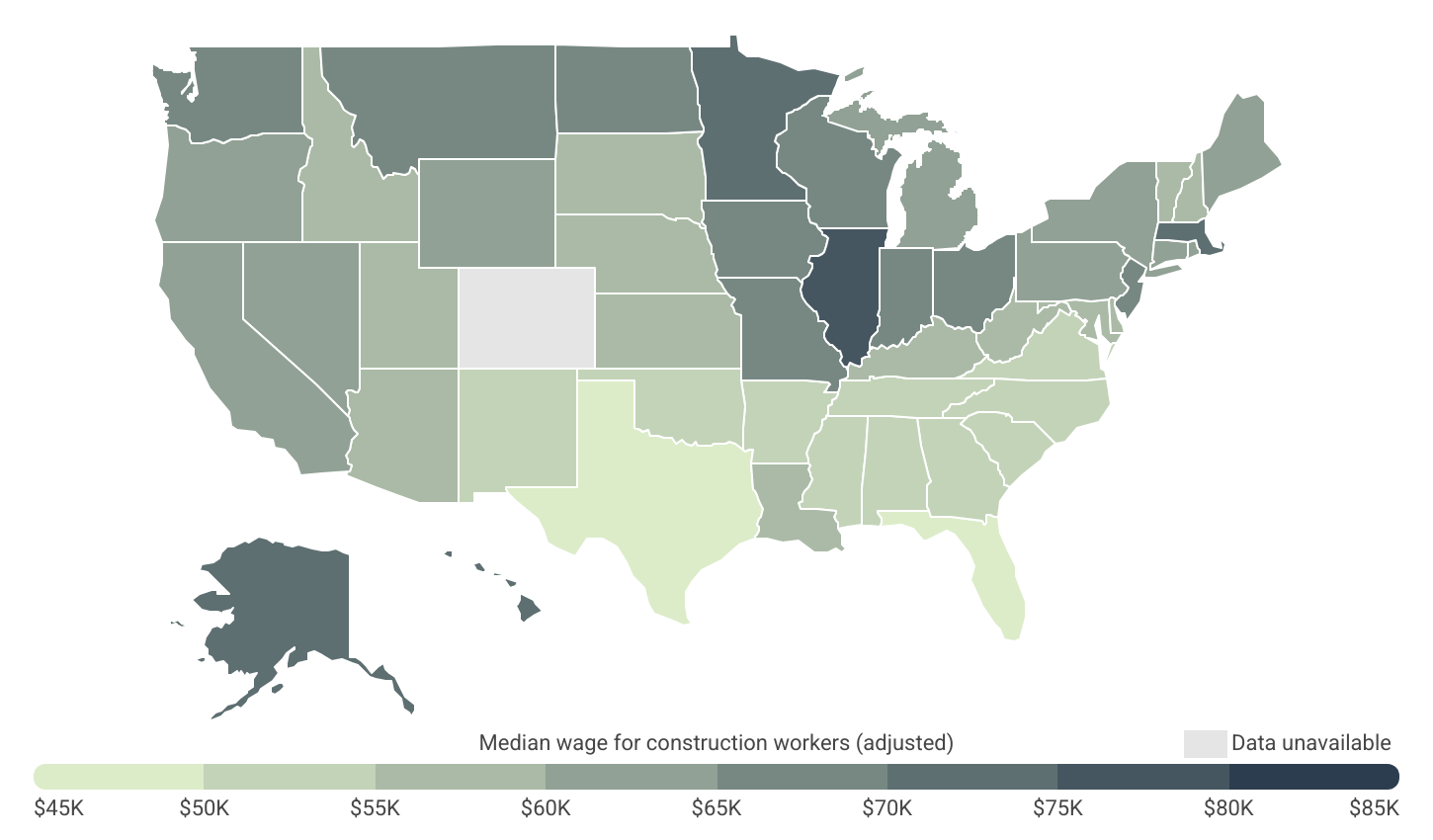 Illinois is the best-paying state for construction workers