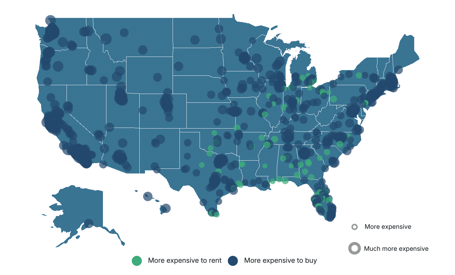 Residents in California & Washington will pay the largest premium to buy