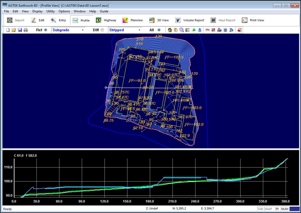 AGTEK Takeoff Software Profile View Mode Screenshot