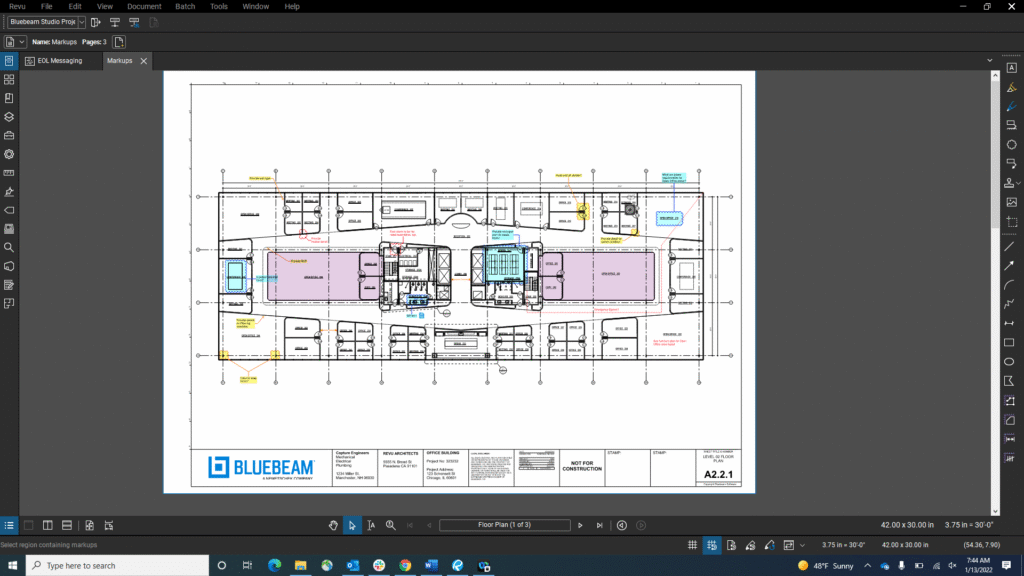 Bluebeam Revu Takeoff Interface Screenshot