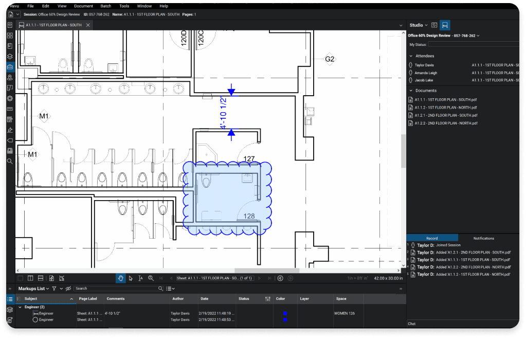 Bluebeam Revu Takeoff Tool Screenshot
