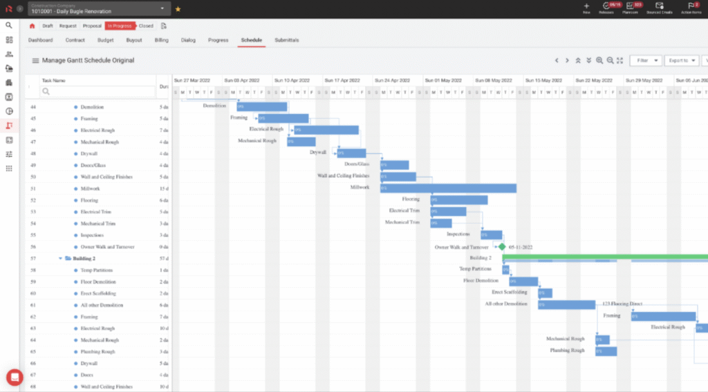RedTeam Go Gantt Charting Screenshot